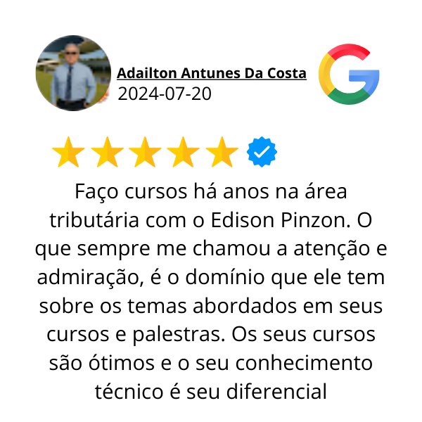 Avaliação Google 12 — aluno do Prof. Pinzon