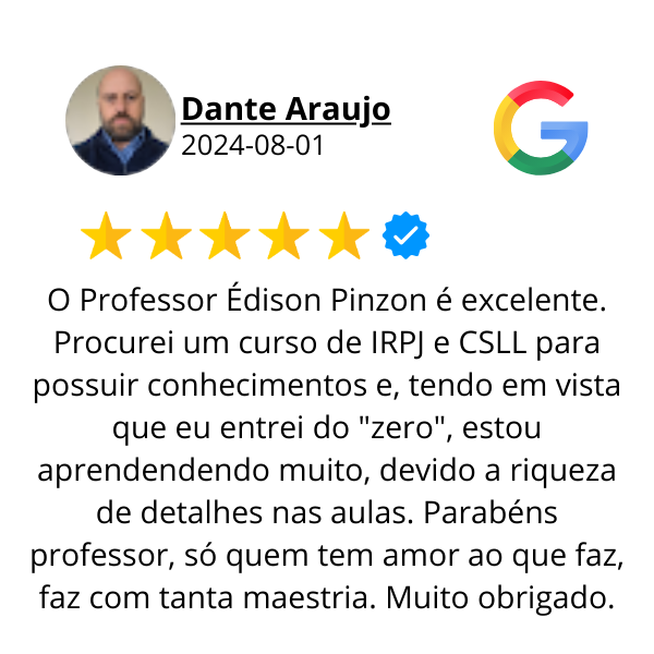 Avaliação Google 7 — aluno do Prof. Pinzon