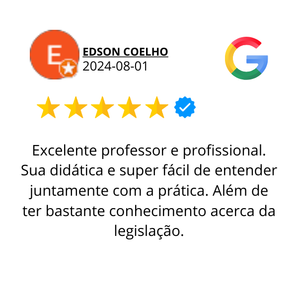 Avaliação Google 5 — aluno do Prof. Pinzon