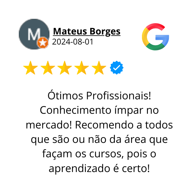 Avaliação Google 9 — aluno do Prof. Pinzon