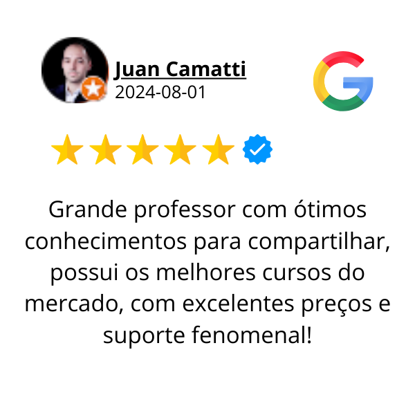 Avaliação Google 11 — aluno do Prof. Pinzon